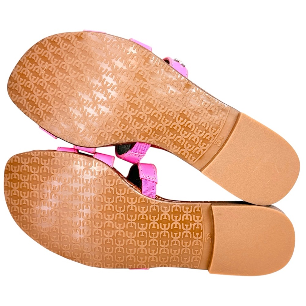 Sam Edelman Bettie Hot Pink Slide Sandals Size 5.5 Coastal Festival Resort - Picture 9 of 12